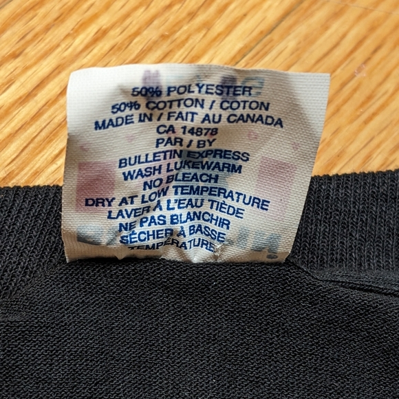 Vintage X Files Single stitch men's adult large Canada black tee shirt retro - Picture 12 of 12